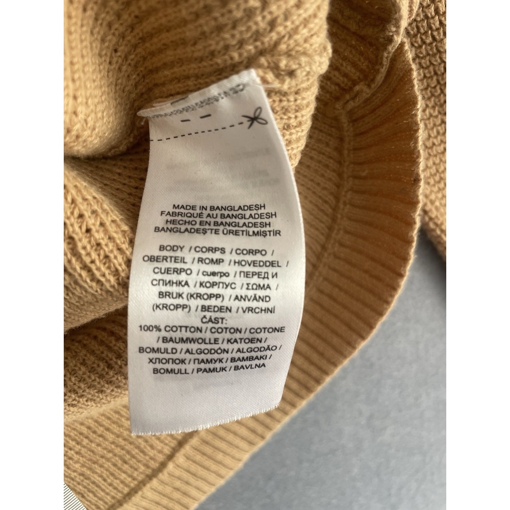 Women’s Cream/Tan Cowl Neck Sweater with Drawstring - Picture 5 of 12